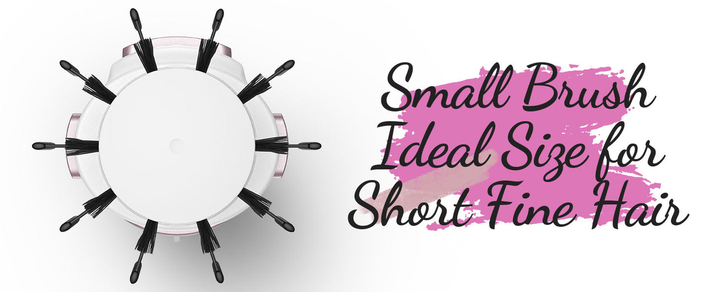 Rotating Hair Dryer Brush Spinning: 2 Size Detachable Brush(2" & 1.5") | 3 Heats & 2 Speeds Plus a Cool Air Setting | Big Buttons Design for Arthritis